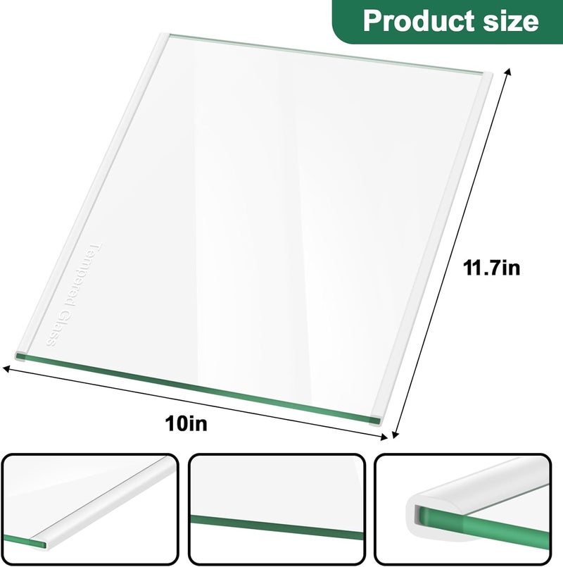 FBULWSEC W11130203 Freezer Glass Shelf, Freezer Shelf Replacement, Fridge Tempered Glass Freezer Shelf for Whirlpool Refrigerator (AP6262440) Replaces W10527849, WPW10527849, 4545866, PS12347522, W10773887 - Image 5